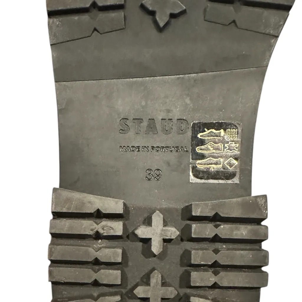 STAUD Astro Mule Clog Lug Sole Quilted Sherpa Shearling Slip On in Doe 9 - Image 7