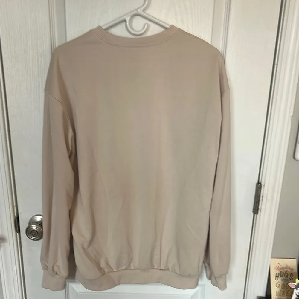 Beige Zach Bryan Lightweight Sweater Orange Size L - Image 2
