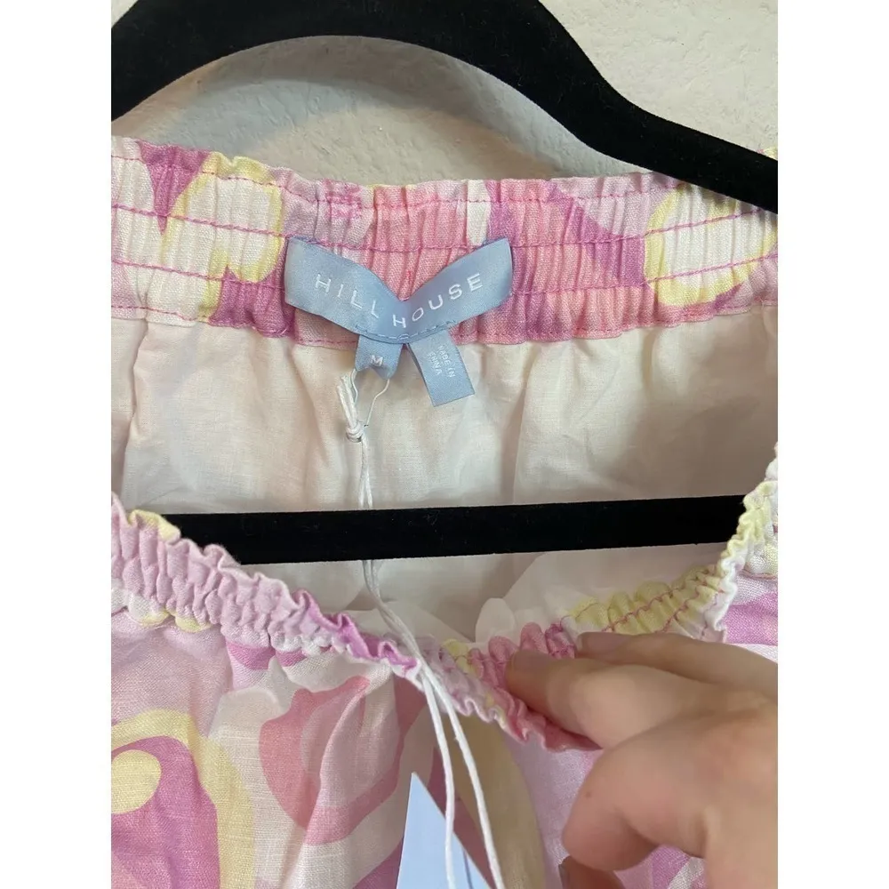 Hill House The Paz Skirt Mini Candy Kaleidoscope Pink Ruffle M - Image 2