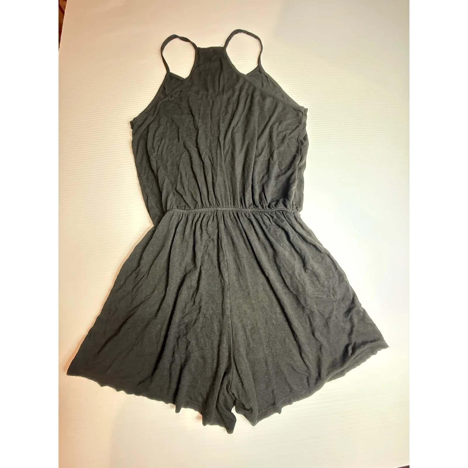 Brandy Melville Black Spaghetti Strap Sleeveless‎ Romper One Size - Image 4