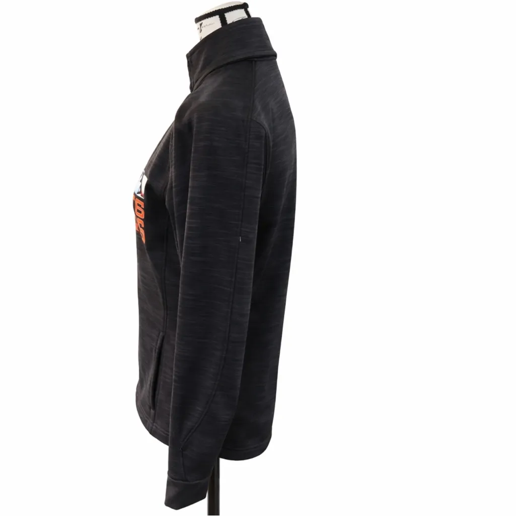 SAN FRANCISCO GIANTS Majestic Fan Fashion MLB 1/4 Zip Track Jacket Sz M - Image 8