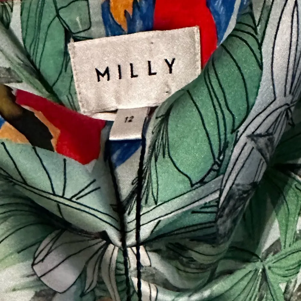 Milly Lilliana Parrots Dress sz 12 runs like a roomy 8!or small 10 - Image 11