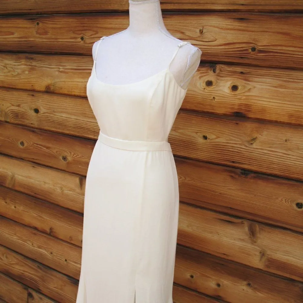 NWT Fame and Partners Off White Cut Out Maxi Dress - Image 9
