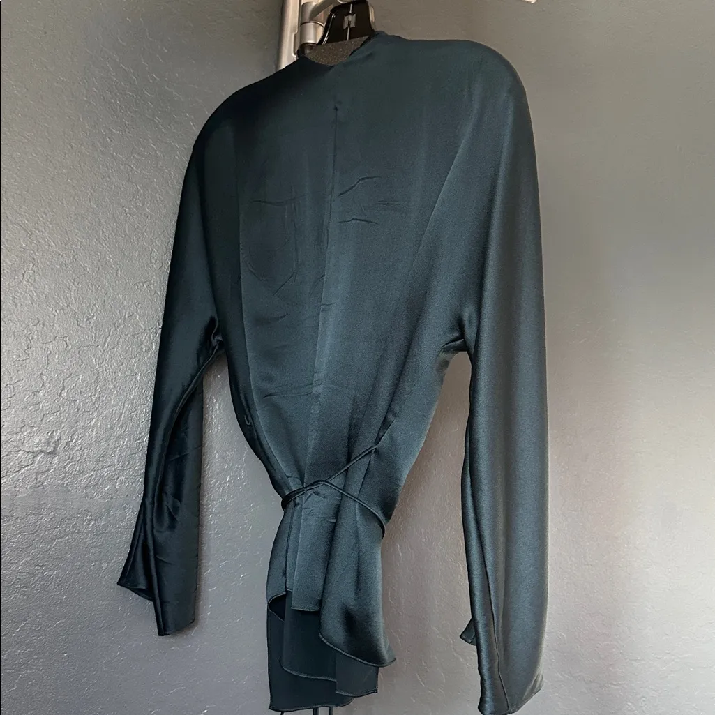 Vince Dark Teal two piece set top and skirt - Image 5