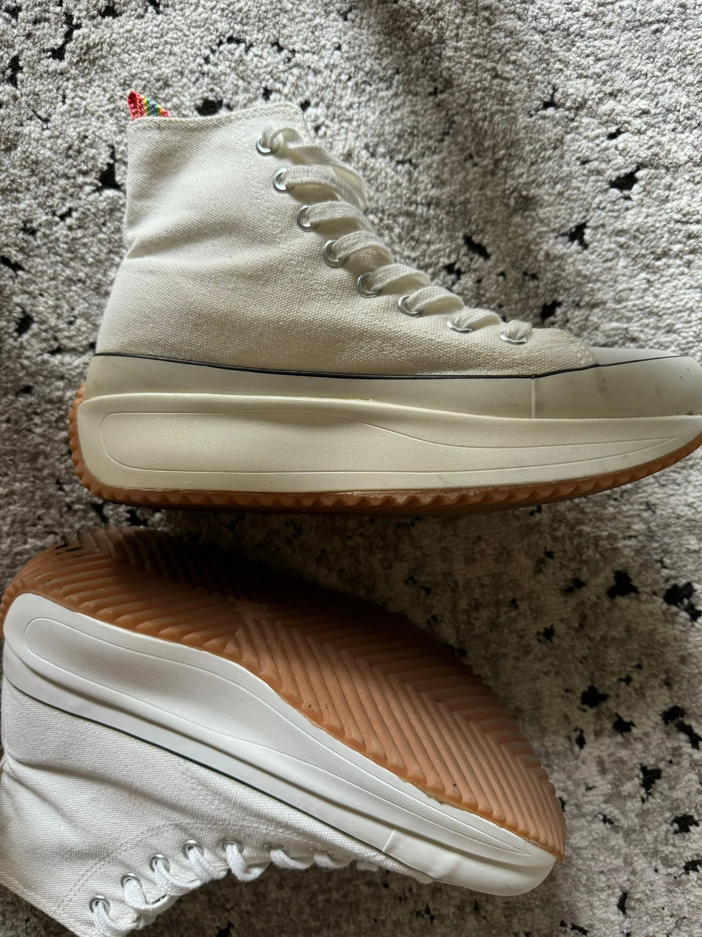 Madden Girl White Platform Sneakers - Image 4