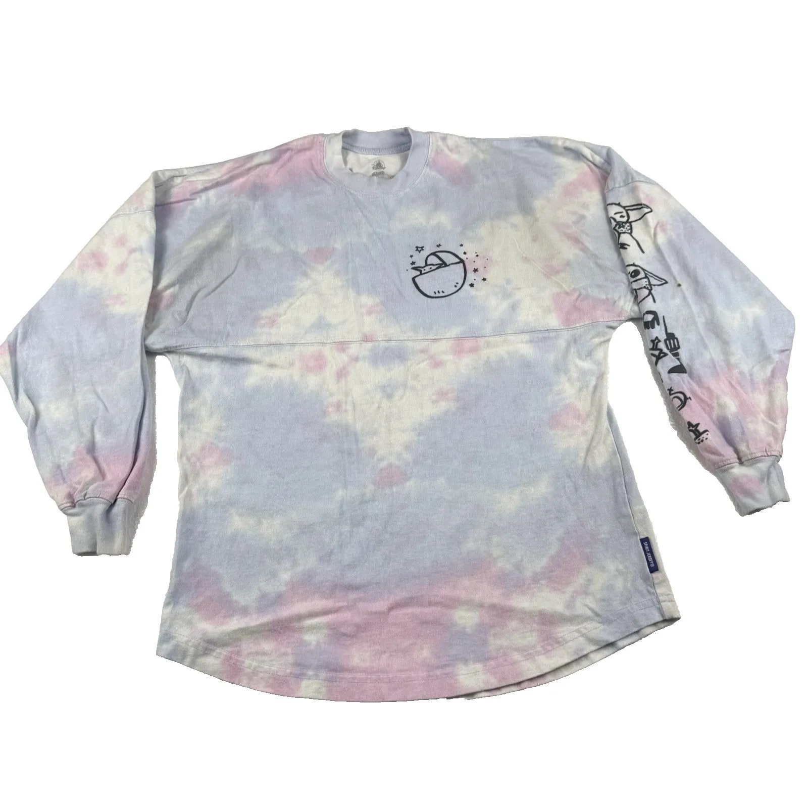 Disney x Star Wars  Spirit Jersey Women's Size XS Tie Dye Shirt GROGU Baby Yoda - Image 2