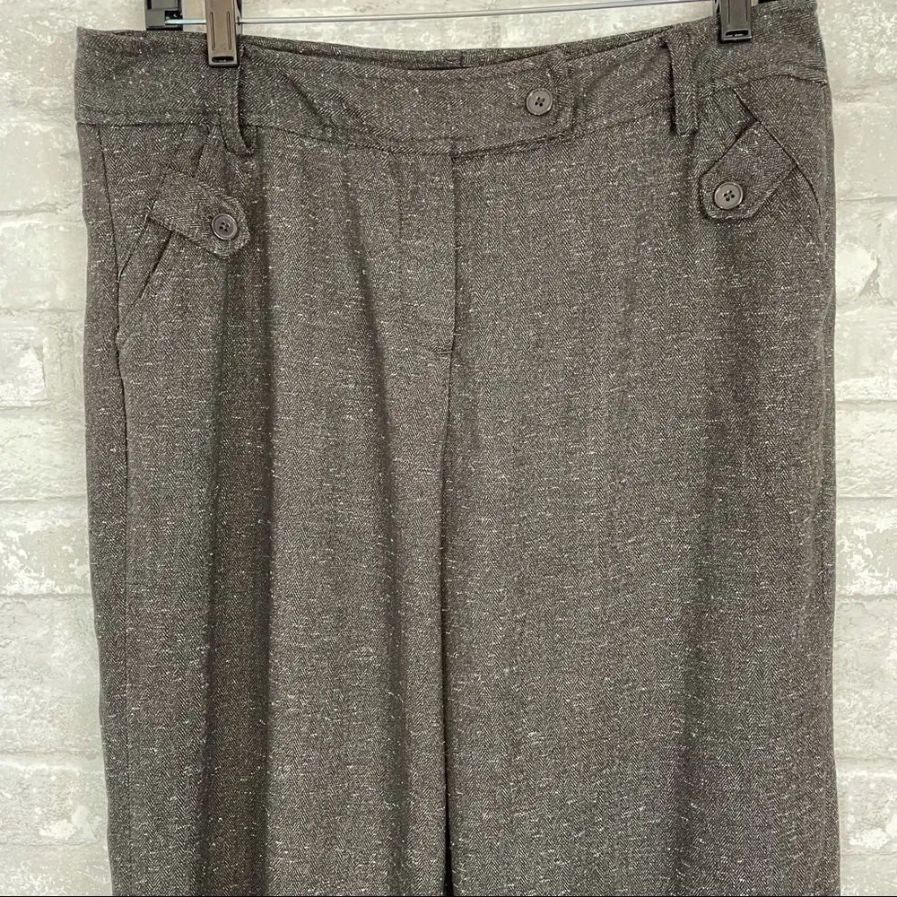 Sandro Sportswear Brown Tweed Trousers - Image 2