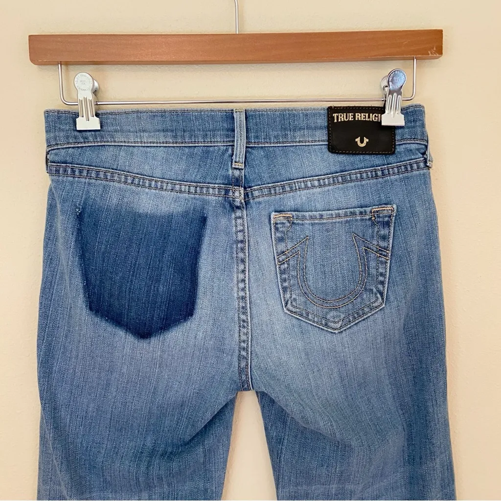 True Religion Low Rise Raw Hem Ankle Jeans - Image 10