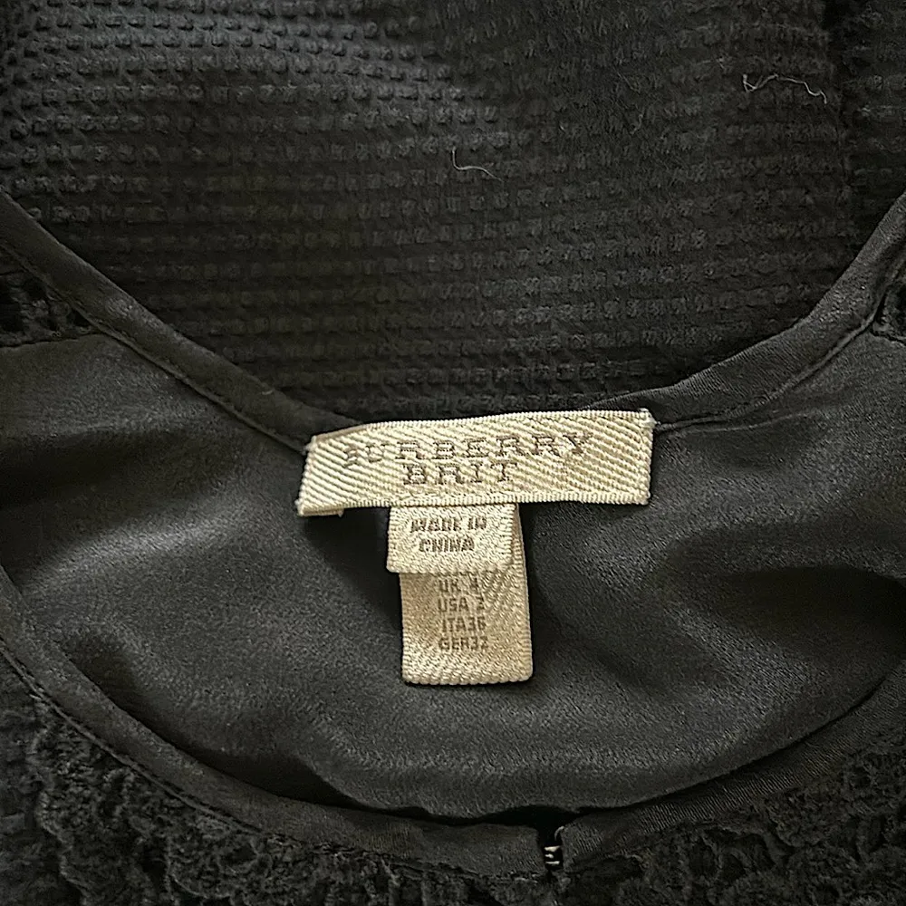 Burberry Brit Authenticated Black Embroidery Cotton Sleeveless Dress *Sz 2* 🌺🌺 - Image 6