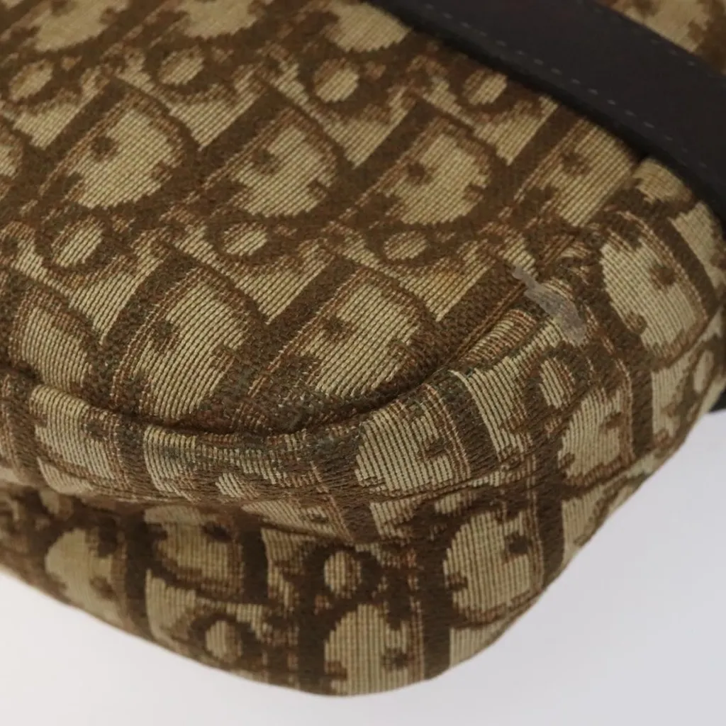 Trotter Canvas Shoulder Bag Brown Authentic - Image 12