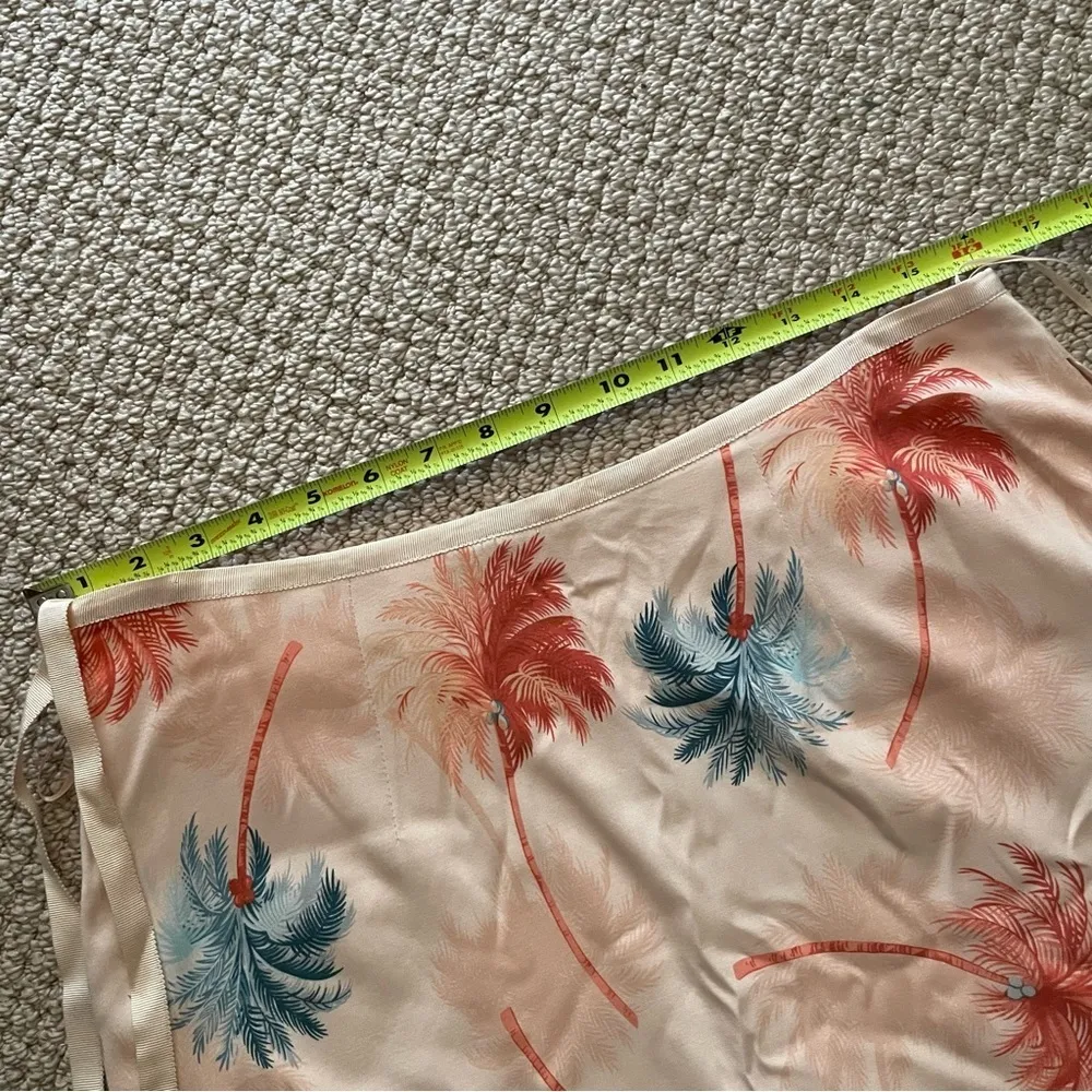 Vintage Tommy Bahama 100% Silk Tropical Print Tenniscore Golf Mini Skirt - Image 6