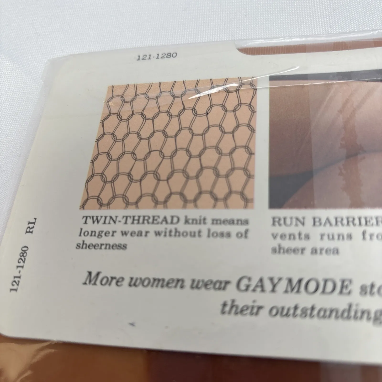 New Vintage Gaymode Seamless Sheer Bittersweet Stockings 9‎ Long 100% Nylon Hose - Image 4