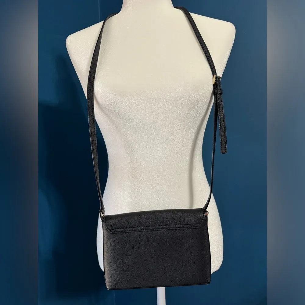 Kate Spade Newbury Lane Sally leather Crossbody Black - Image 10