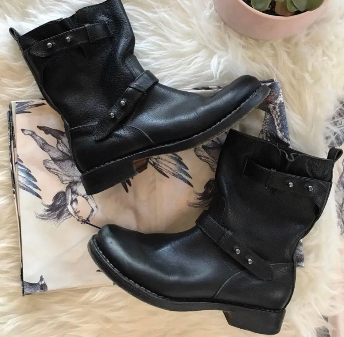 Rag and Bone Moto Leather Boots - Image 2