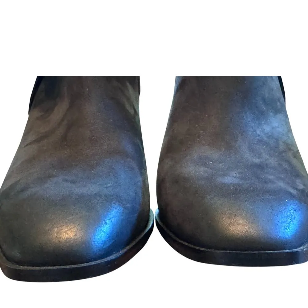 Vionic Black Carnelia Leather Side Zip Above Ankle Stacked Heel Boots 9 EUC - Image 5