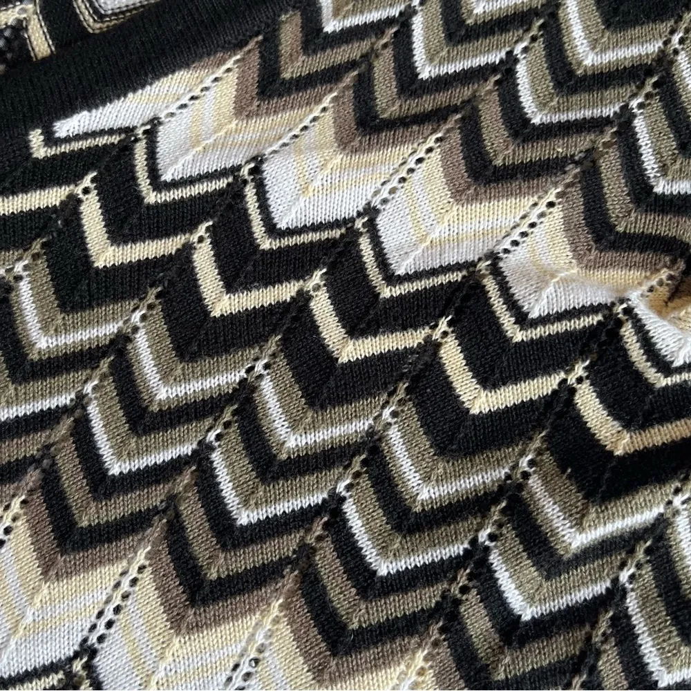 Banana Republic Cardigan Chevron Loose Knit Sweater Med. Maximalist Indie Sleeze - Image 11