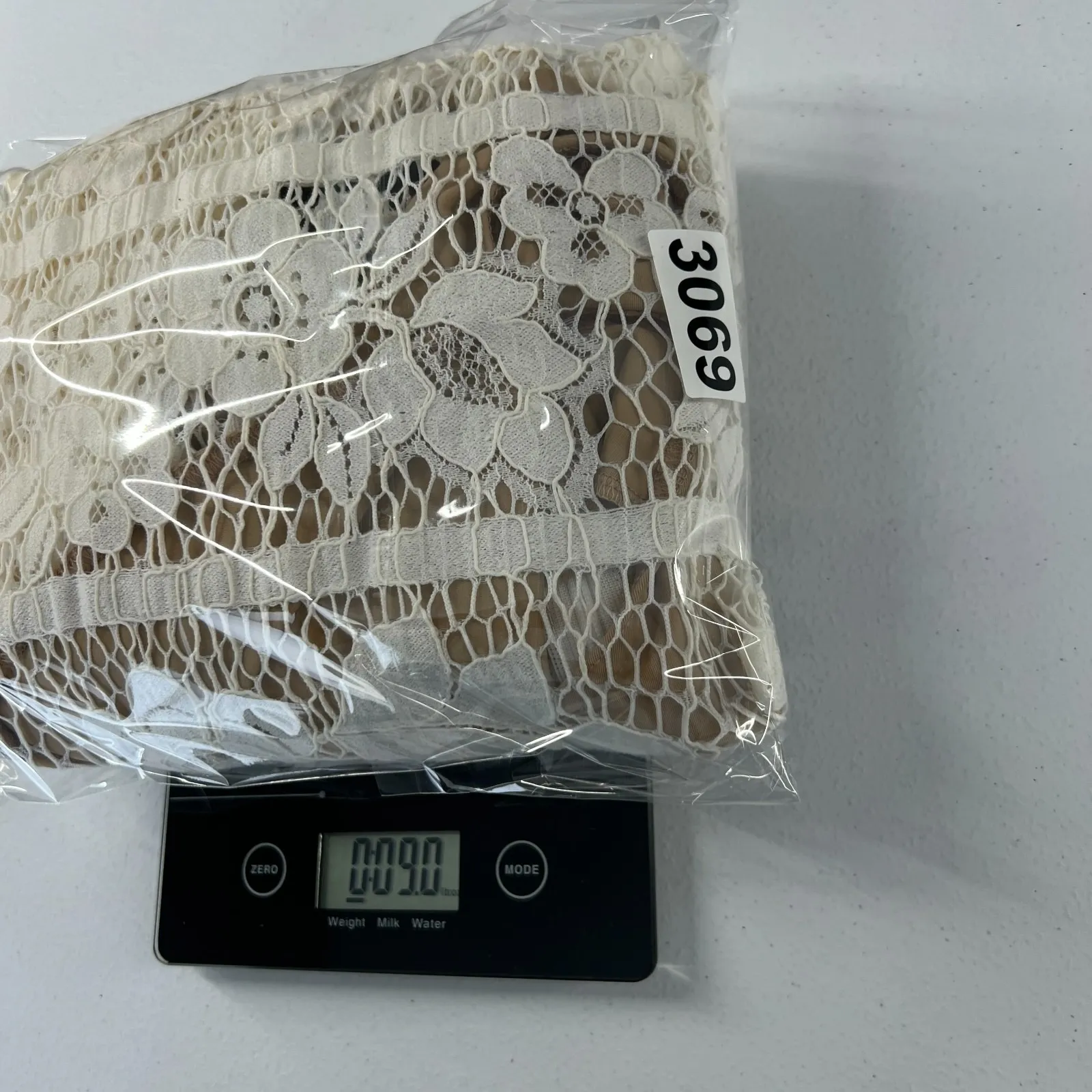 For Love And Lemons Gianna Mini Dress Women's White Lace Scallop Neck & Hem Size L - Image 16