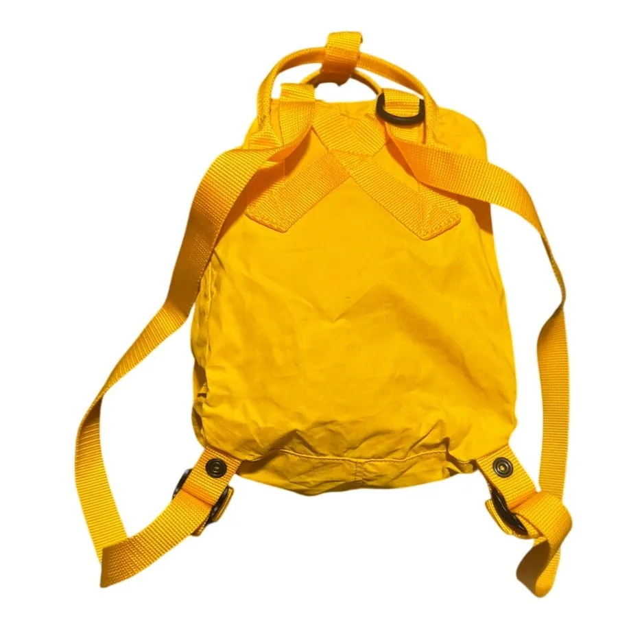 Fjällräven Kånken Mini Backpack – Yellow – Classic Swedish Mini Daypack - Image 4