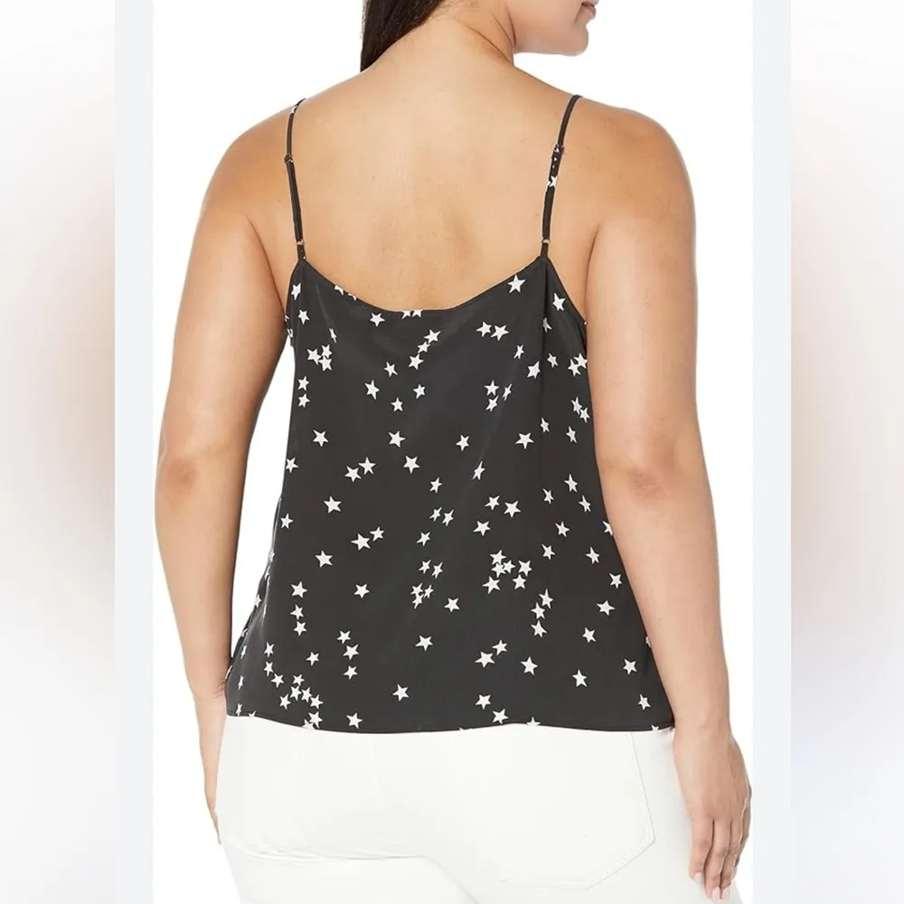 Equipment Layla Black And White Silk Star Cami Top XXLarge - Image 3