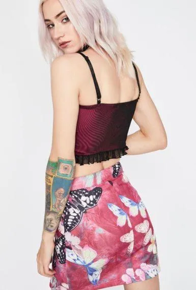 Dolls Kill Butterfly Skirt - Image 3