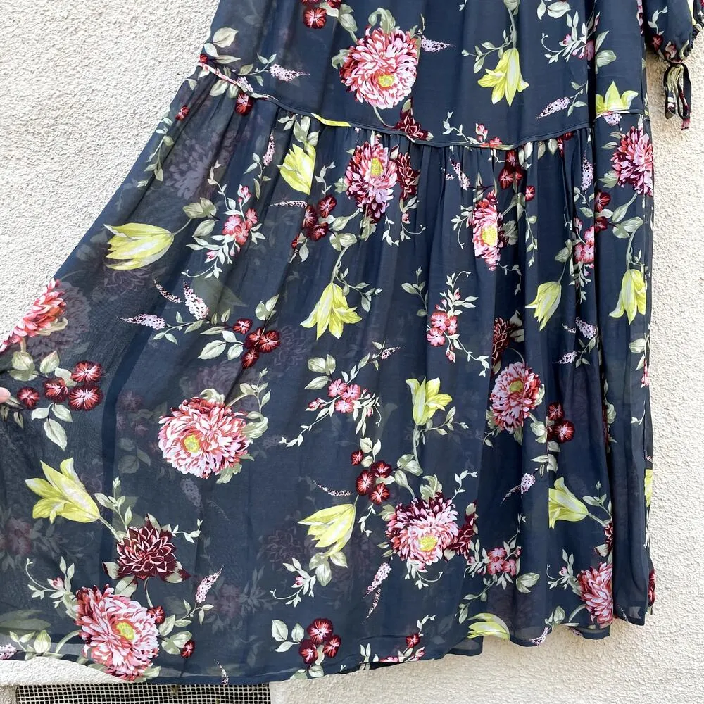 NEW Anthropologie Evelin Maxi Dress XS Floral - Image 4