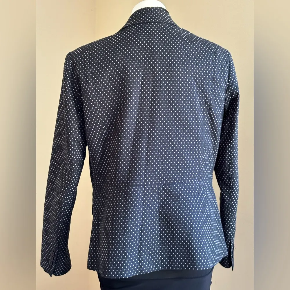New York & Company Black & White polkadots,1 Button Blazer SZ 14 Good Condition - Image 5