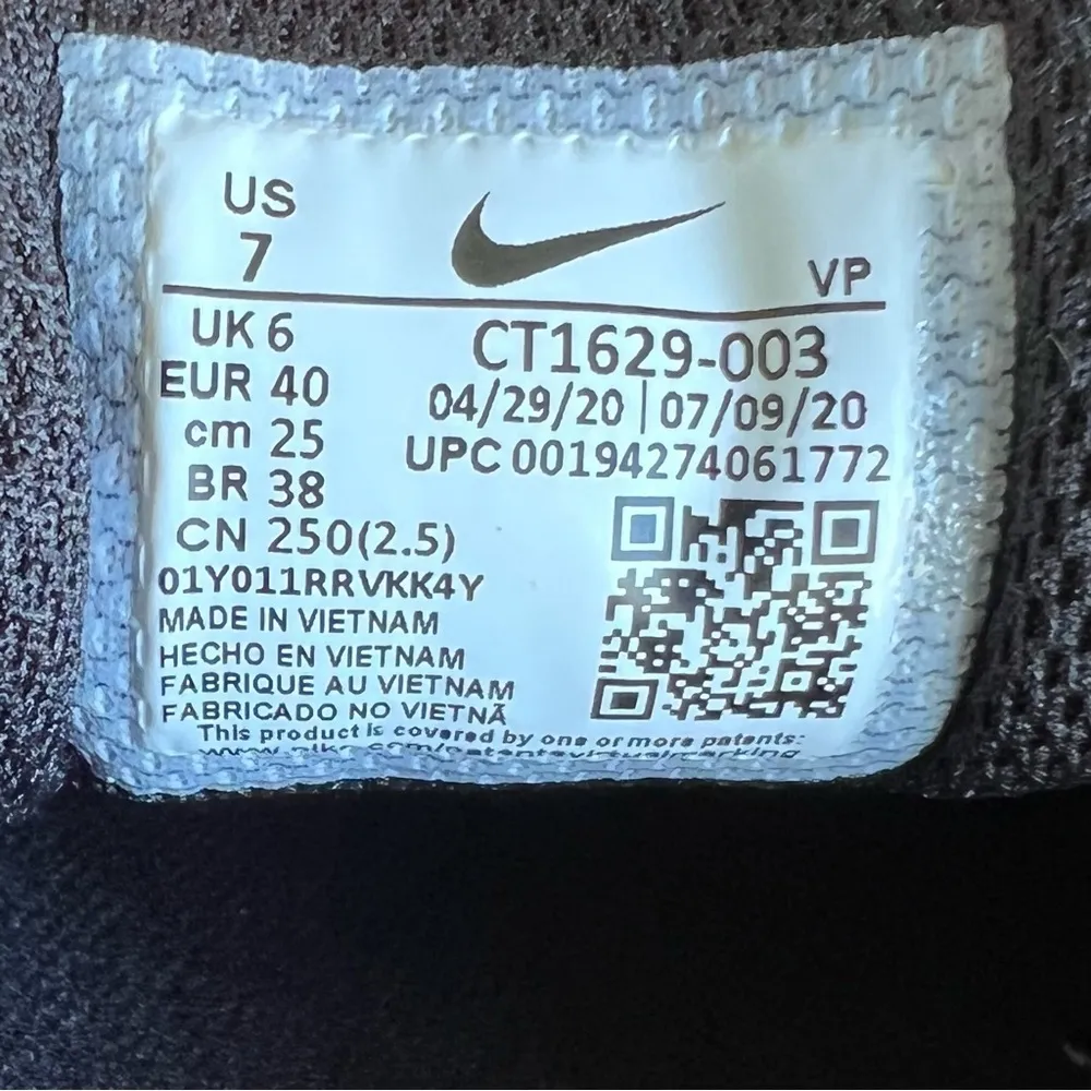 NIKE Zoom Pulse Medical Triple Black NEW Shoe Size 7 Men’s or Women’s 8.5 #807 - Image 9