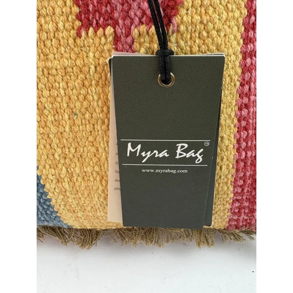 New Myra Bag Natures Delight Natural Southwestern Casual Fabric Cowgirl Festival Brown - Image 12