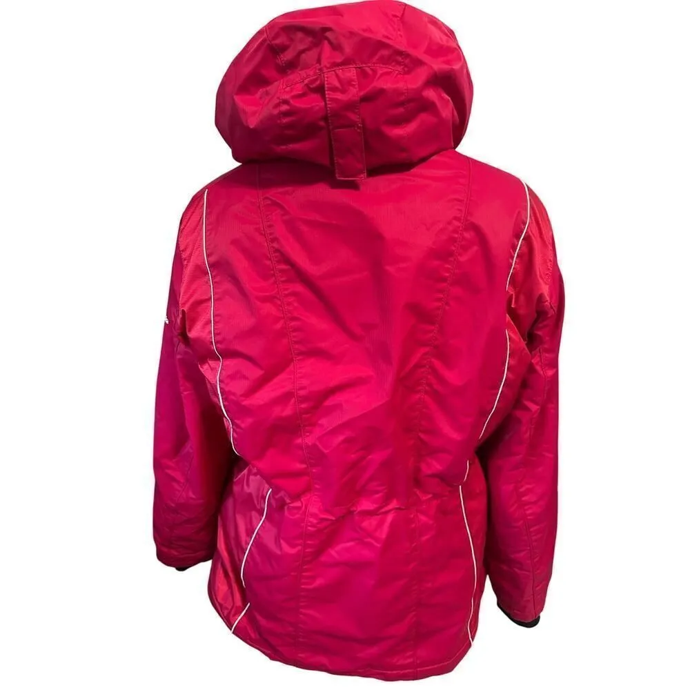 Columbia Women’s Large Pink Quilted Hooded Parka - Image 3