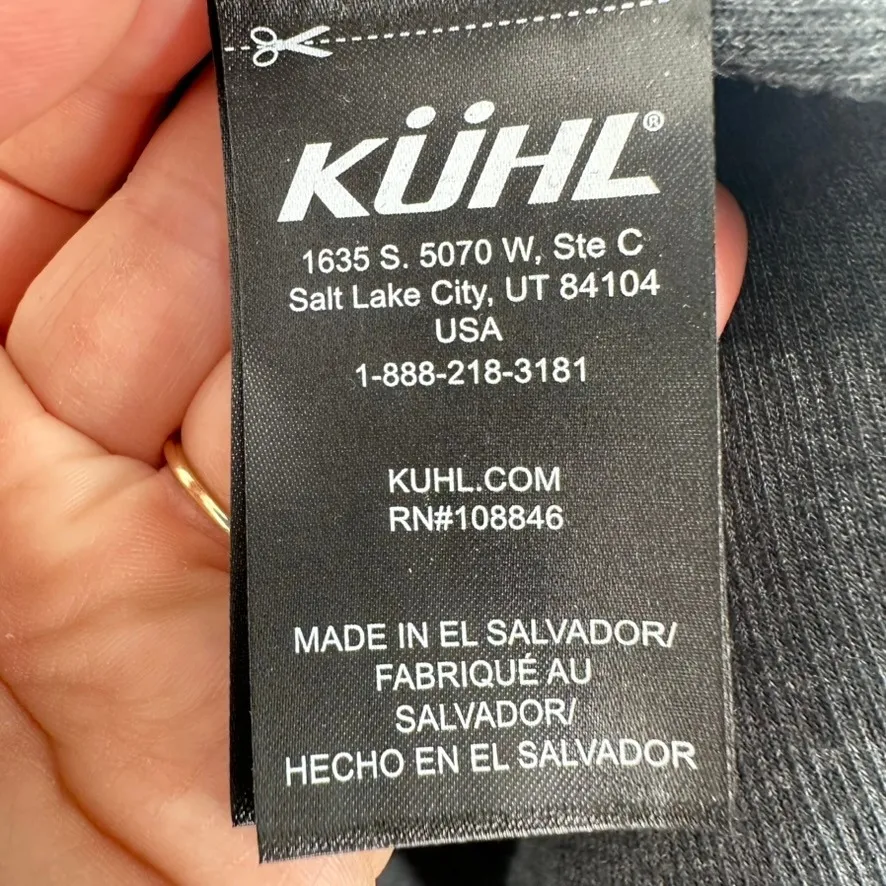 Kuhl Women's Gray Ribbed Long Sleeve‎ Mockneck Top Knit Shirt Hiking Outdoors - Image 4