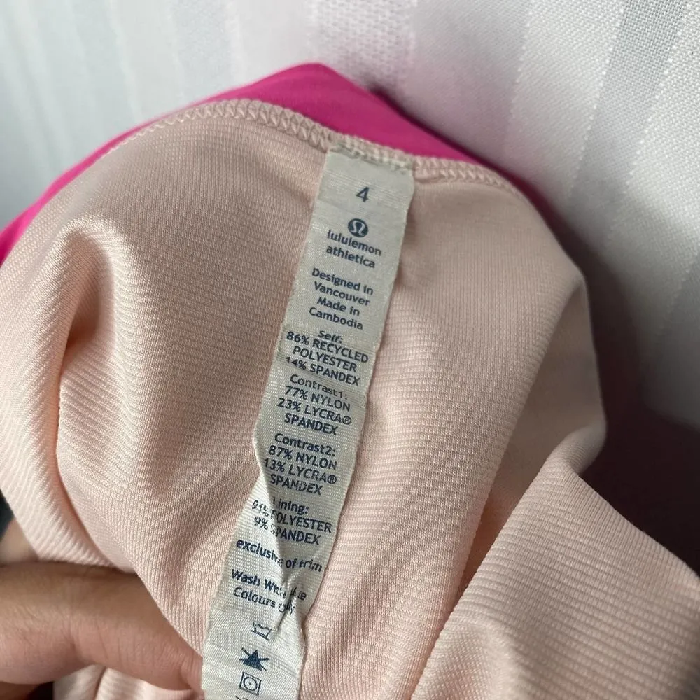Lululemon Groovy Run Short Parfait Pink Pinkalicious Workout Shorts Size 4 - Image 6