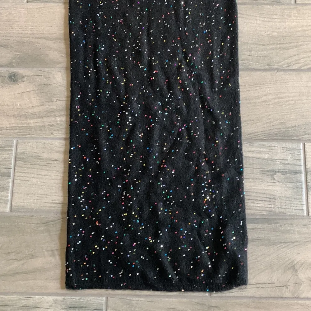 Na-kd knitted halter neck sequin midi dress - Image 3
