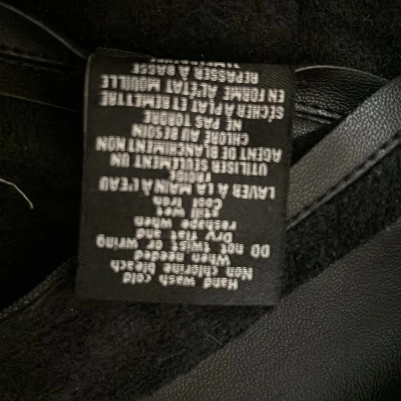 Charlie Paige Black Faux Leather Wing Collar Jacket XL Rocker Biker Goth Mobwife - Image 13