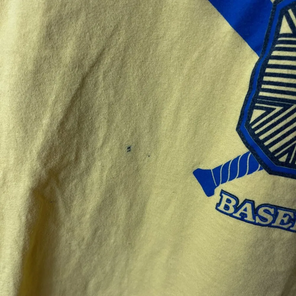 Punahou Baseball Large L T Shirt Vintage 90s Yellow Graphic Tee - Image 15