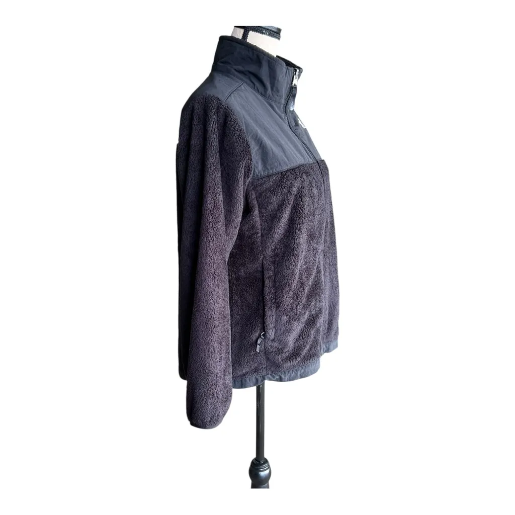 The North Face Girls Black Teddy Fleece Jacket Size XL - Image 3