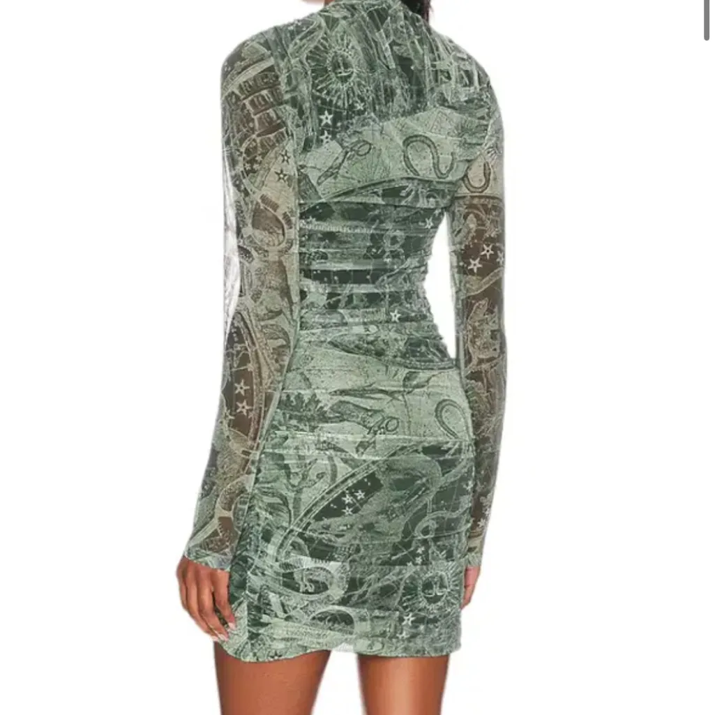 Jonathan Simkhai Green Long Sleeve Dress Size M - Image 2