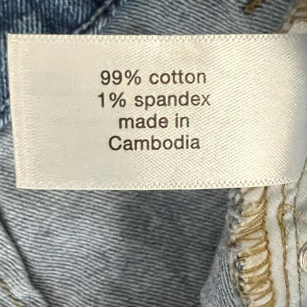 Lane Bryant Mini Jean Skirt Womens 18 Light Wash Y2K Minimalist Streetwear - Image 5