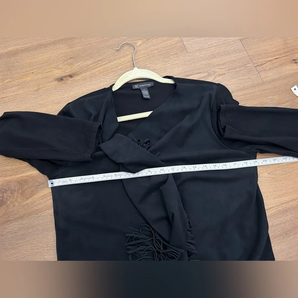 XL Fringe Kimono Cardigan, Women’s XL Black fringe Cardigan - Image 7