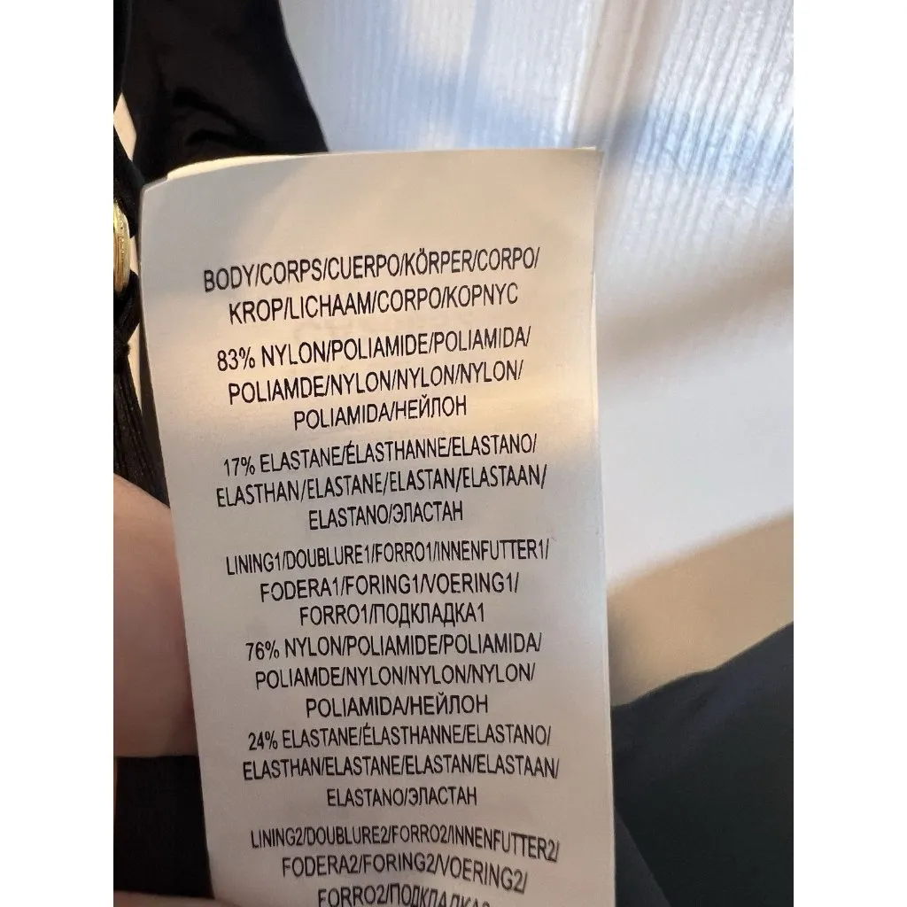 La Blanca Island Goddess Swimsuit Sz 16 Soft Strap Over Shoulder 1 Piece Black - Image 8