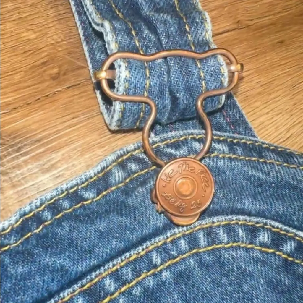 We The Free Chasing Rainbows Denim Overalls - Image 5