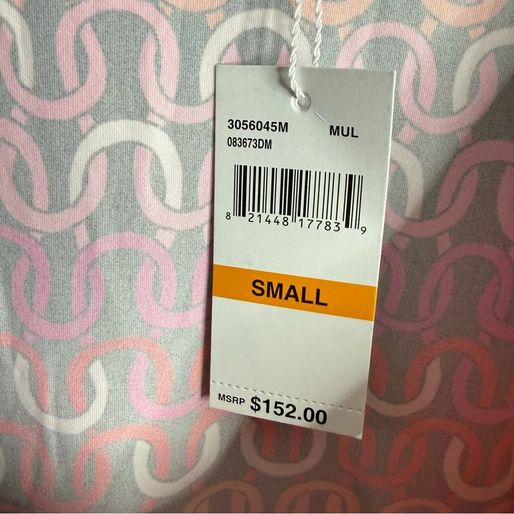 NWT Trina Turk‎ Echo Chain Link Tunic Swimsuit Coverup Multicolor Small Stretch - Image 7