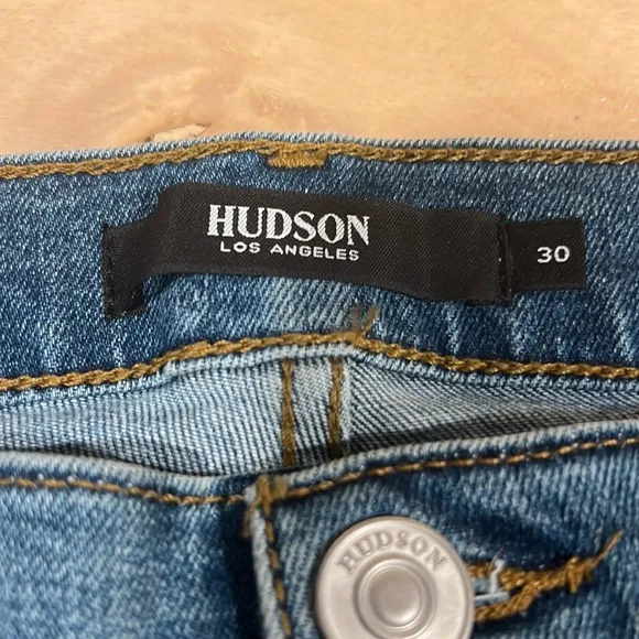 NWT Hudson Nico midrise super skinny size‎ 30 jeans distressed - Image 5