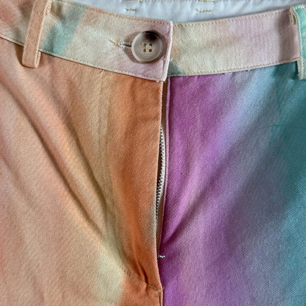 Current Air Los Angeles High Rise Wide Leg Ankle‎ length Rainbow Pants - XS - Image 5