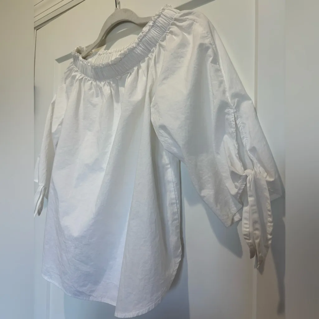 H&M Label of Graded Goods White Smock Dress Top Size (2) - Image 5