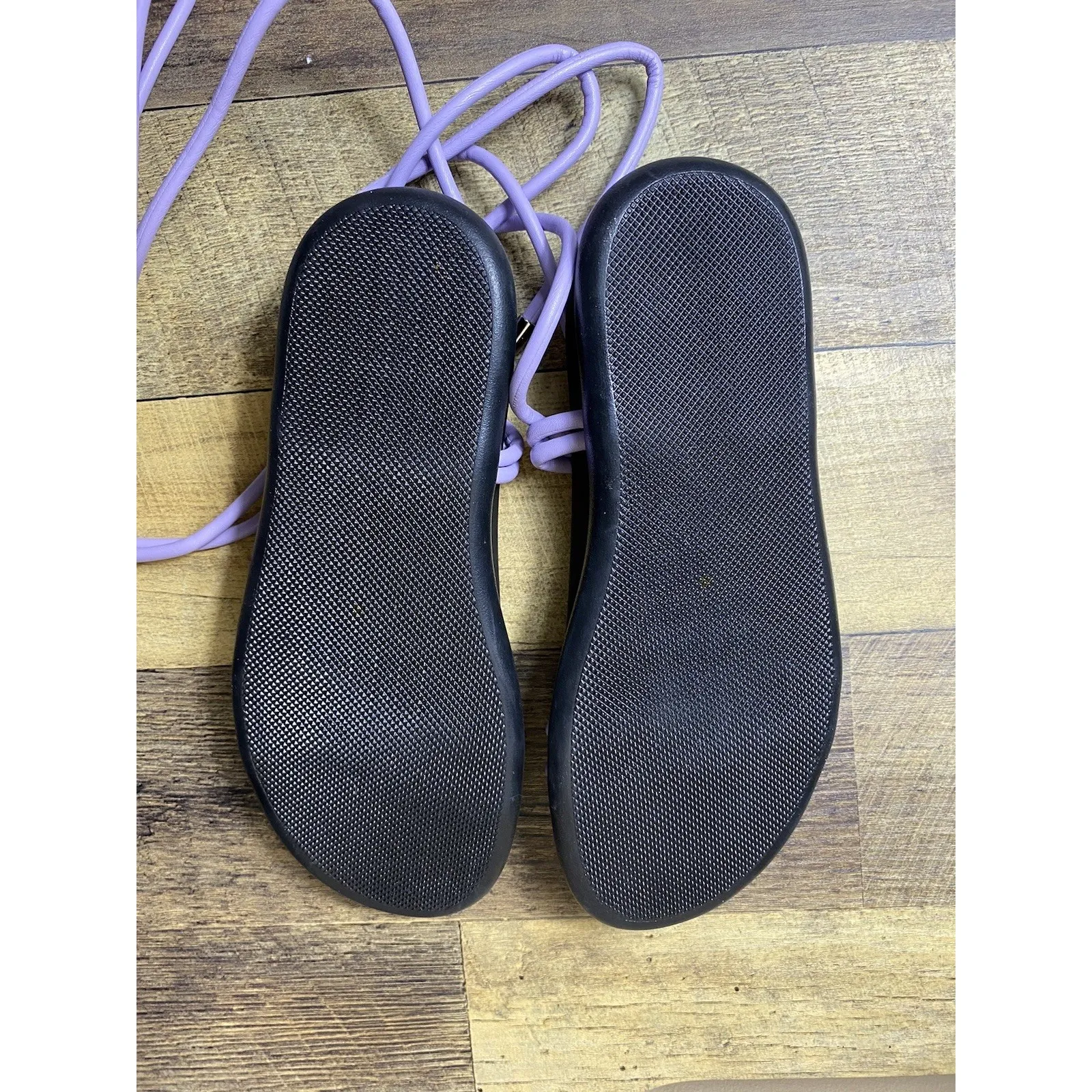 Free People Below Deck Wrap Sandals Sz US‎ 10 EU40 Purple Lace Up Chunky Strappy - Image 6