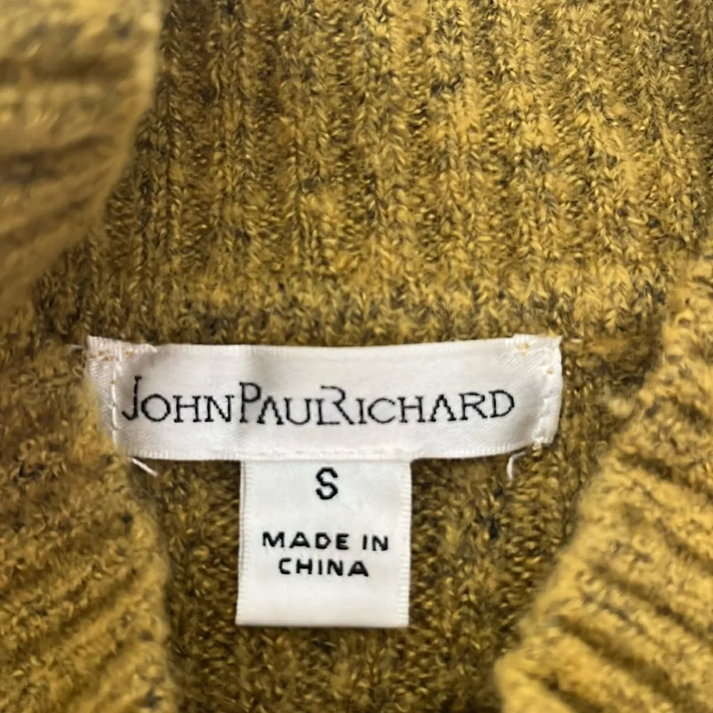 John Paul Richard Women's Side Tie Mock Neck Sweater Marigold - Image 3