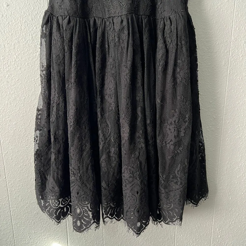 Free People Womens Mini Dress 2 Lace Witchy Fairygoth Whimsigoth Party Cocktail - Image 6
