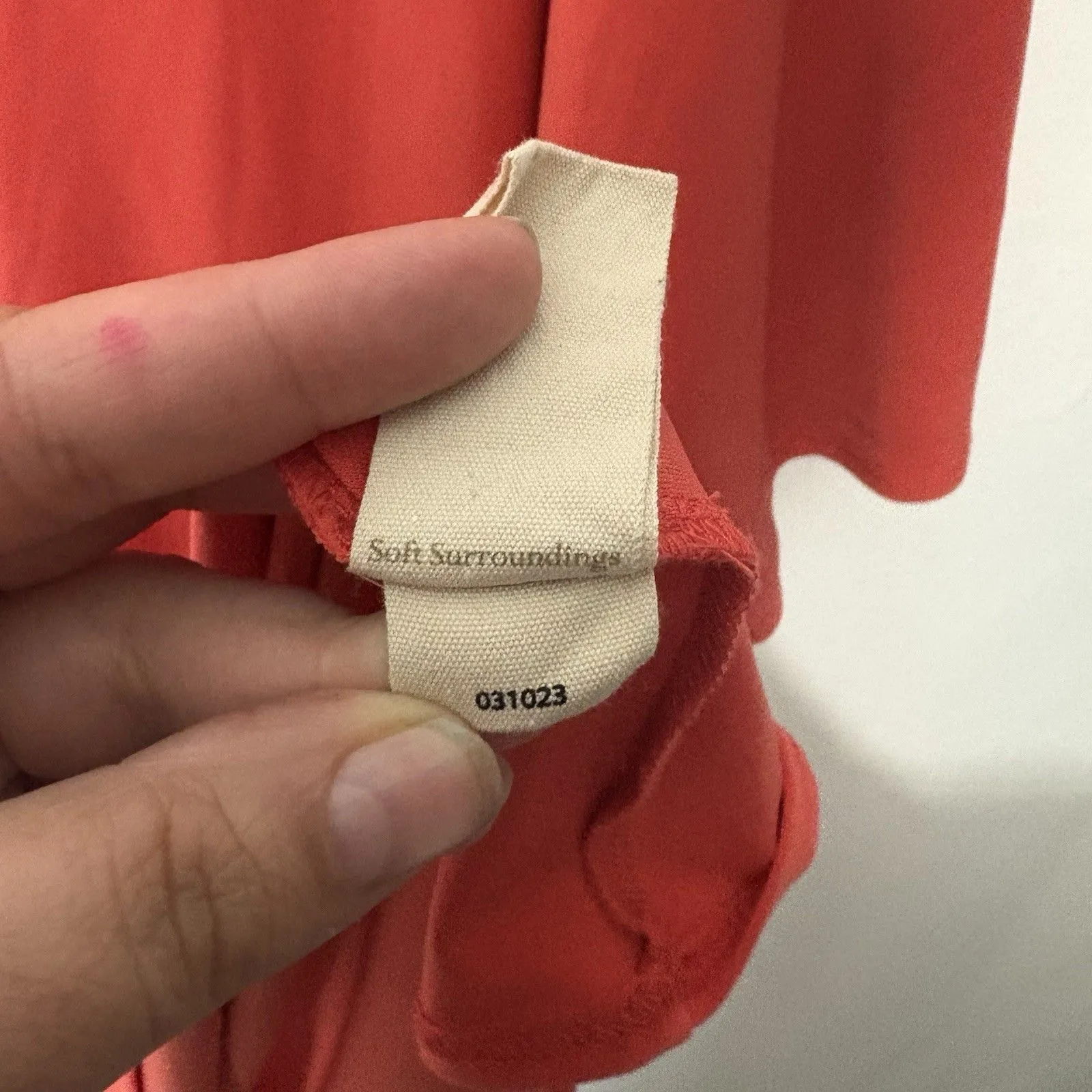 Soft Surroundings Madeline Tunic 1X Poppy Red Cape Layer Sleeve Knit Top Stretch - Image 8