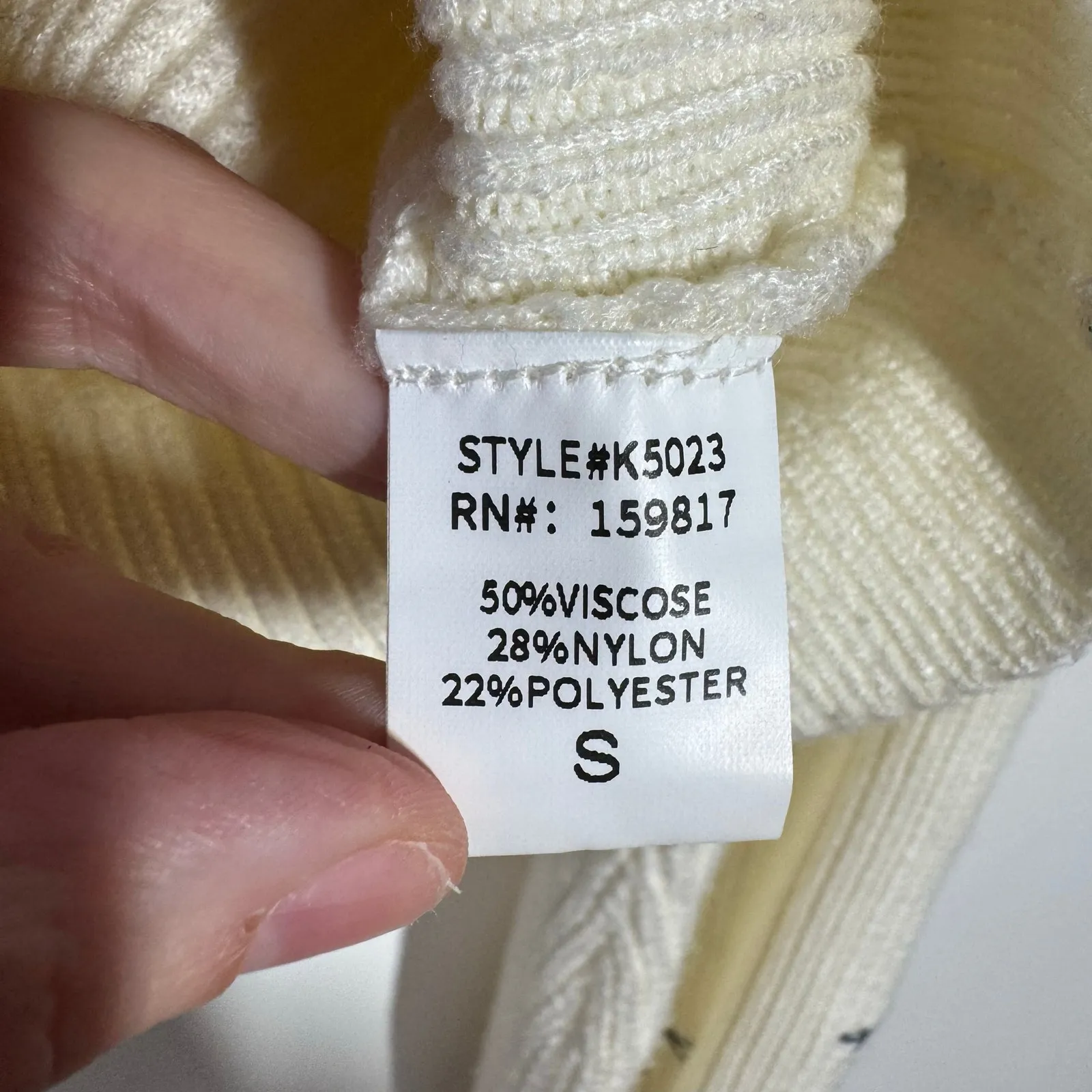 Altar'd State Valerie Bow cropped Long Sleeve Sweater Women S Cream Coquette Top - Image 4