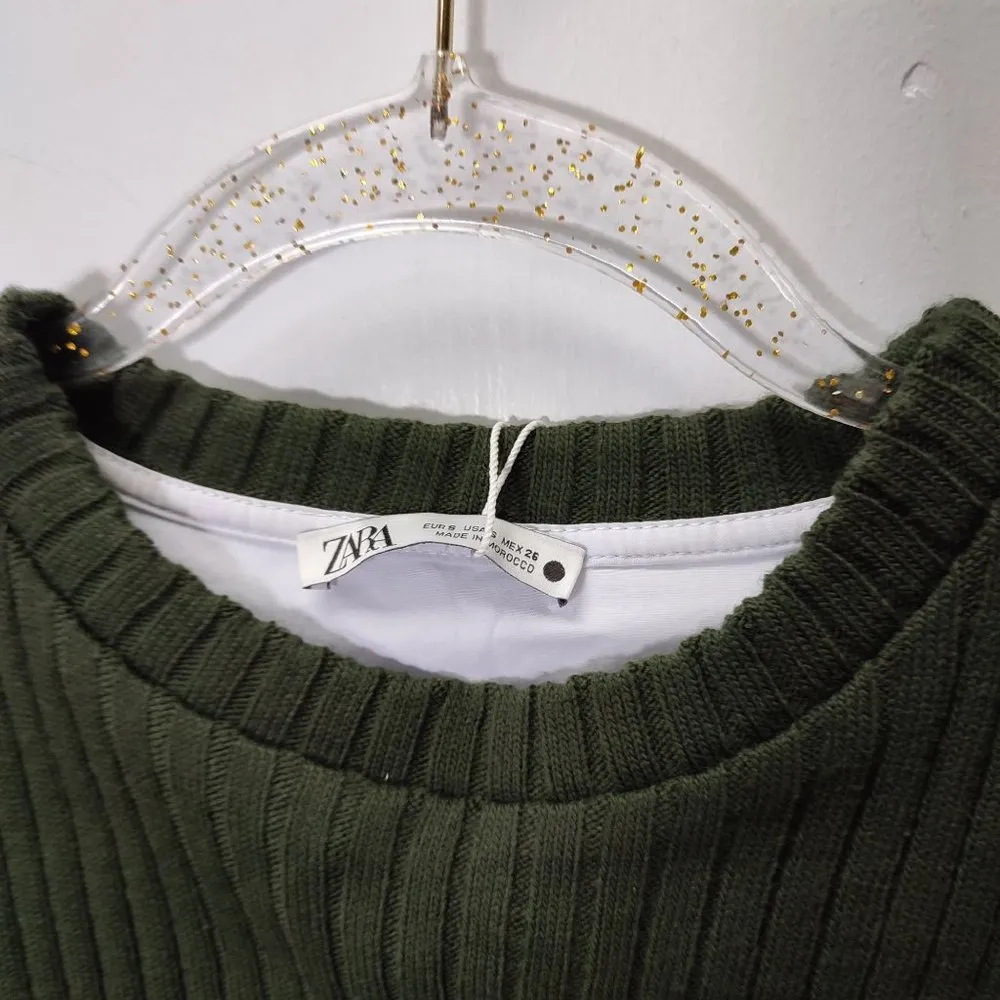 ZARA COMBINED SWEATSHIRT WITH CUT-OUTS - Image 4
